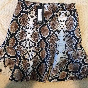 Snake skin skirt
